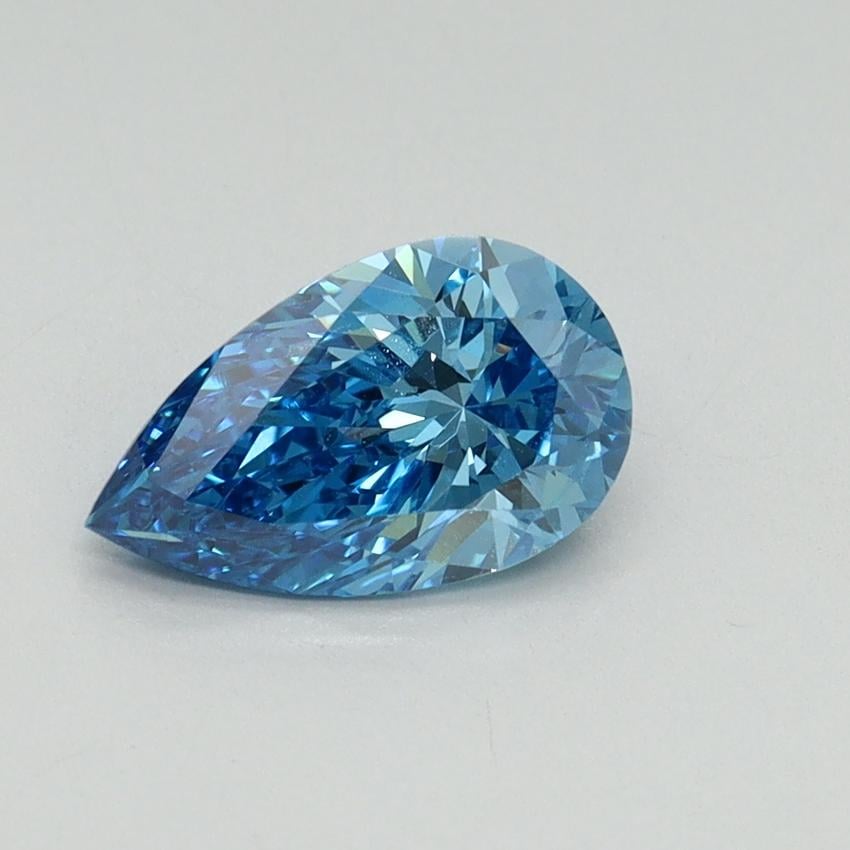 1.03 Ct. Fancy Vivid Blue Pear Lab Grown Diamond