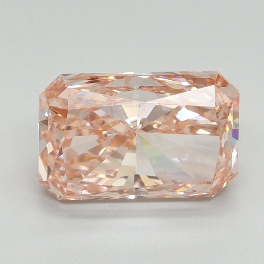 3.01 Ct. Fancy Vivid Pink Radiant Lab Grown Diamond