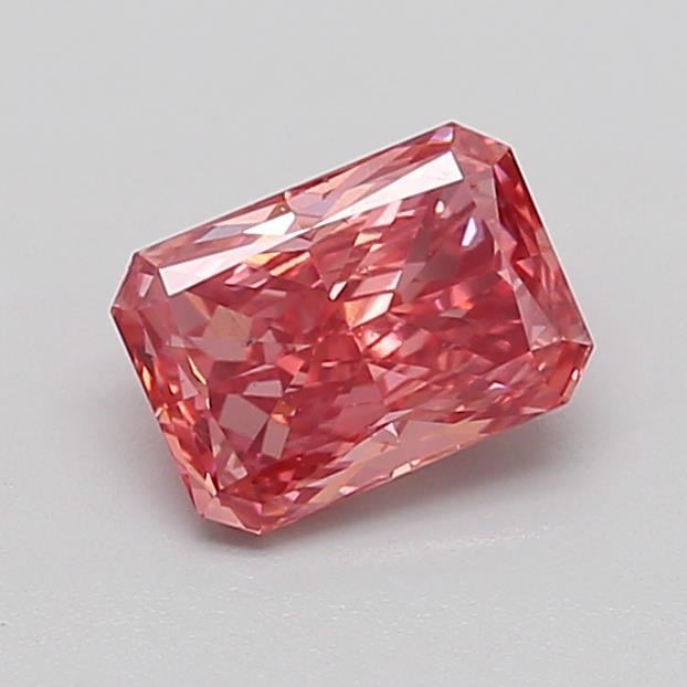 1.10 Ct. Fancy Vivid Brownish Pink Radiant Lab Grown Diamond