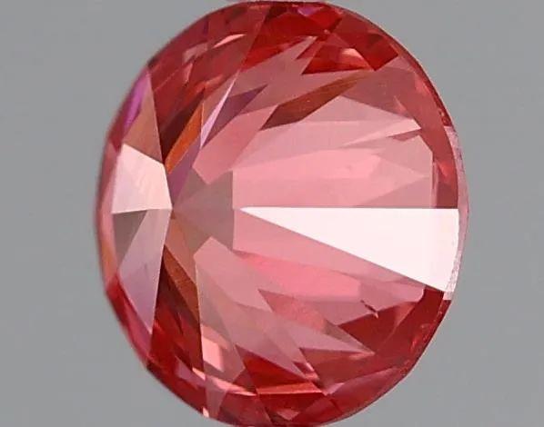 0.57 Ct. Fancy Vivid Pink Round Lab Grown Diamond
