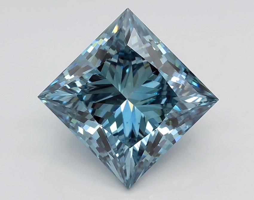 2.90 Ct. Fancy Blue Princess Lab Grown Diamond