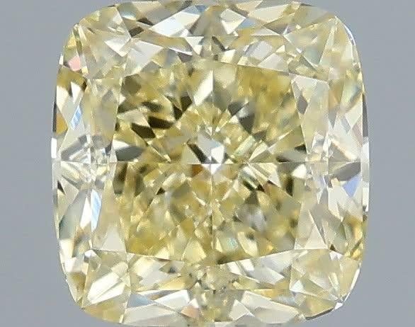 1.06 Ct. Fancy Yellow Cushion Lab Grown Diamond