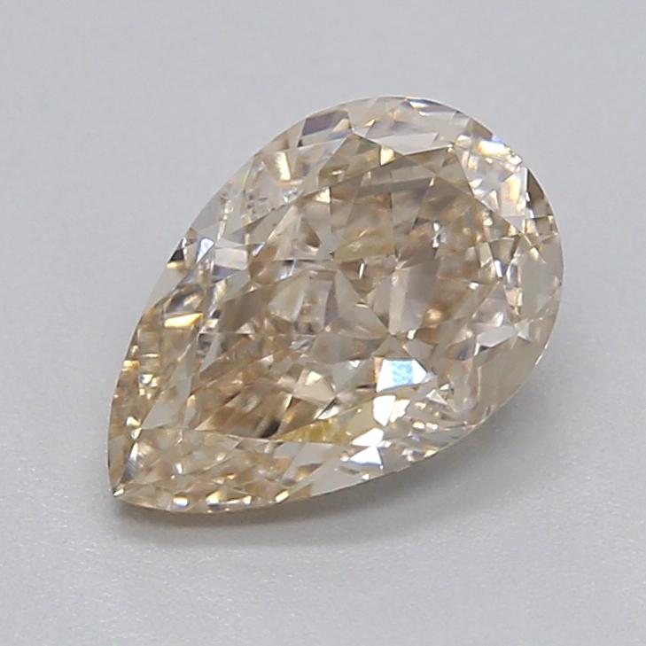 0.72 Ct. Very Light  Brown Pear Lab Grown Diamond