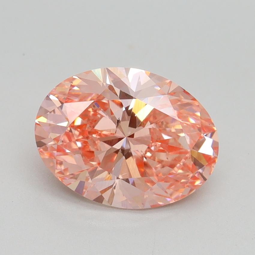 2.00 Ct. Fancy Vivid Pink Oval Lab Grown Diamond