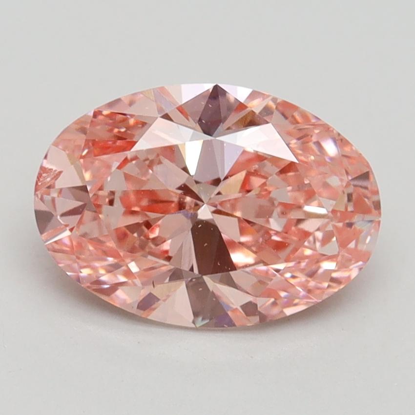 2.01 Ct. Fancy Vivid Pink Oval Lab Grown Diamond