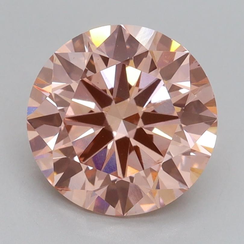2.30 Ct. Fancy Intense Pink Round Lab Grown Diamond
