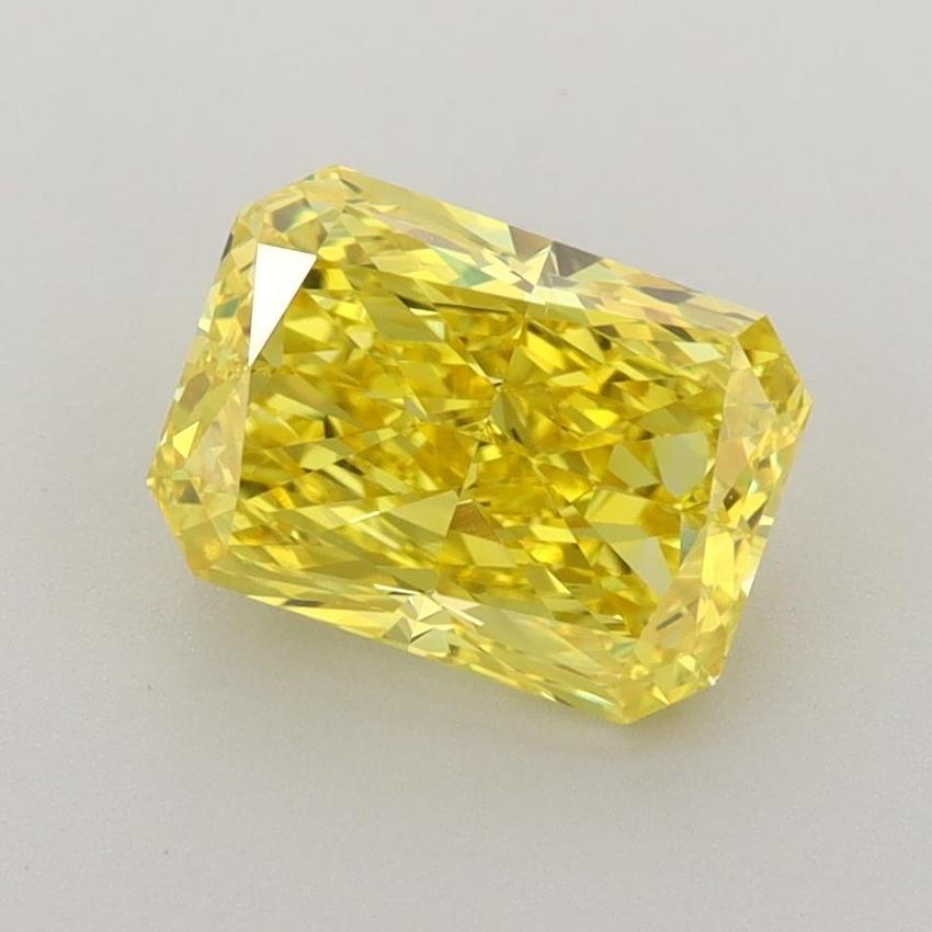 2.10 Ct. Fancy Vivid Yellow Radiant Lab Grown Diamond