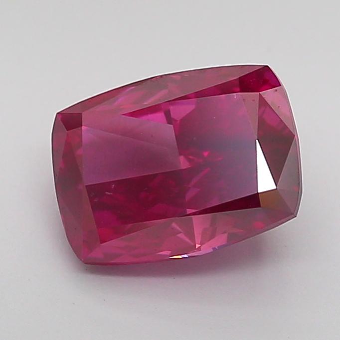 2.04 Ct. Fancy Deep Pink Cushion Lab Grown Diamond