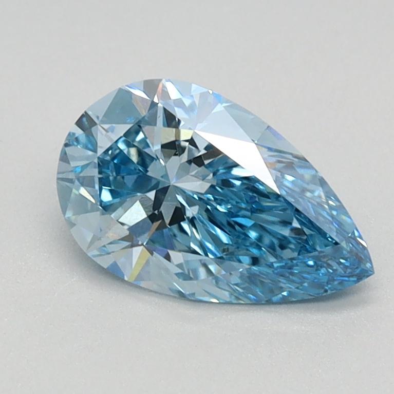 0.80 Ct. Fancy Vivid Blue Pear Lab Grown Diamond