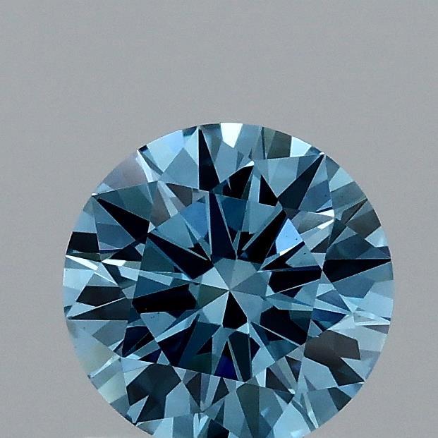 0.93 Ct. Fancy Vivid Blue Round Lab Grown Diamond