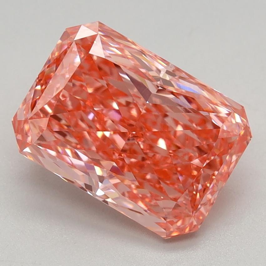 2.16 Ct. Fancy Vivid Pink Radiant Lab Grown Diamond