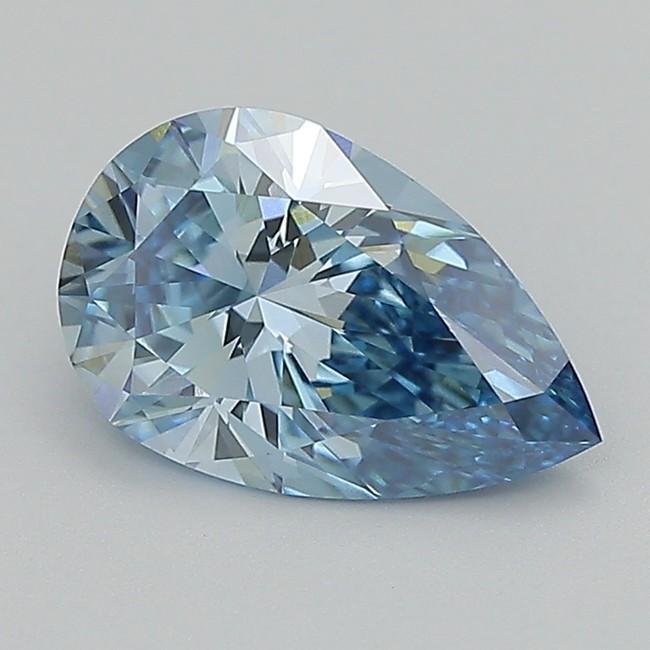 1.55 Ct. Fancy Vivid  Blue Pear Lab Grown Diamond