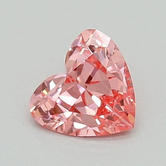 0.28 Ct. Fancy Vivid  Pink Heart Lab Grown Diamond