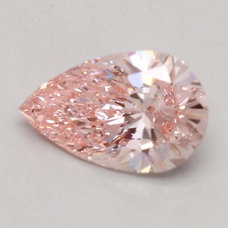 0.68 Ct. Fancy Intense Pink Pear Lab Grown Diamond