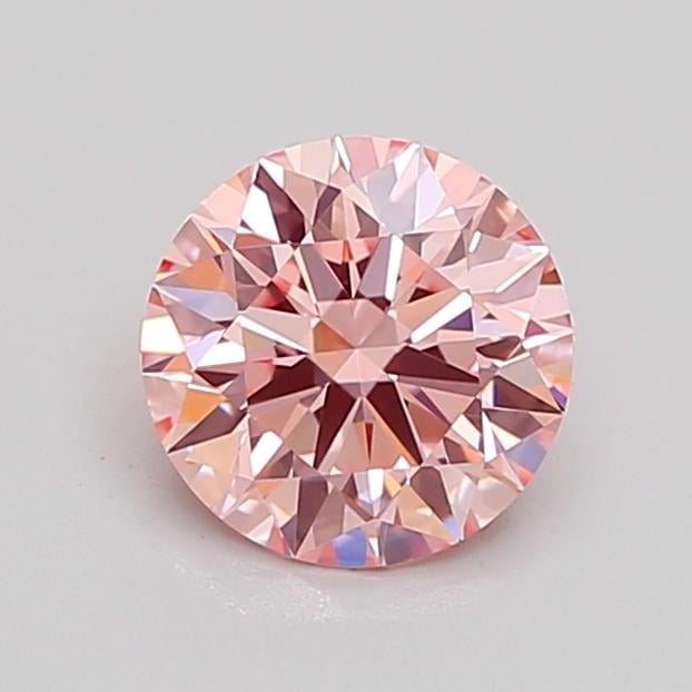 1.09 Ct. Fancy Intense Pink Round Lab Grown Diamond