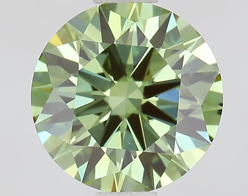 1.00 Ct. Fancy Vivid Green Round Lab Grown Diamond