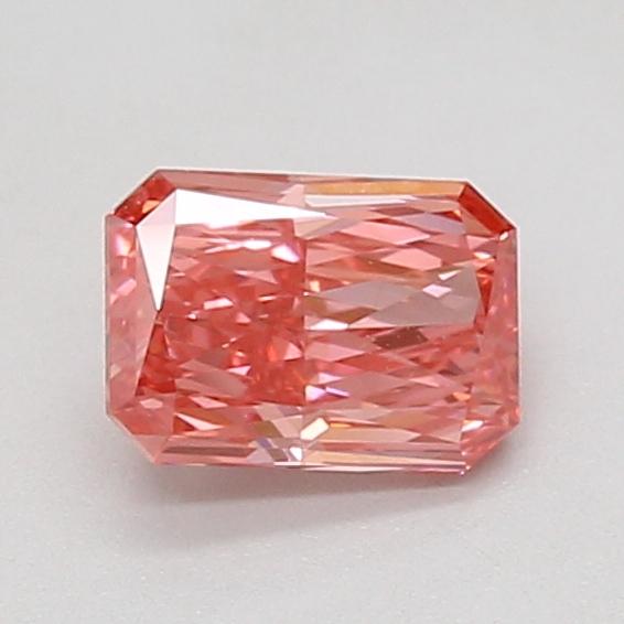 0.90 Ct. Fancy Vivid Pink Radiant Lab Grown Diamond