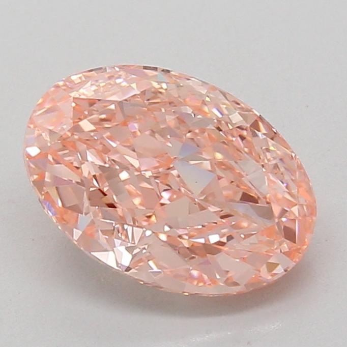 2.71 Ct. Fancy Vivid Pink Oval Lab Grown Diamond