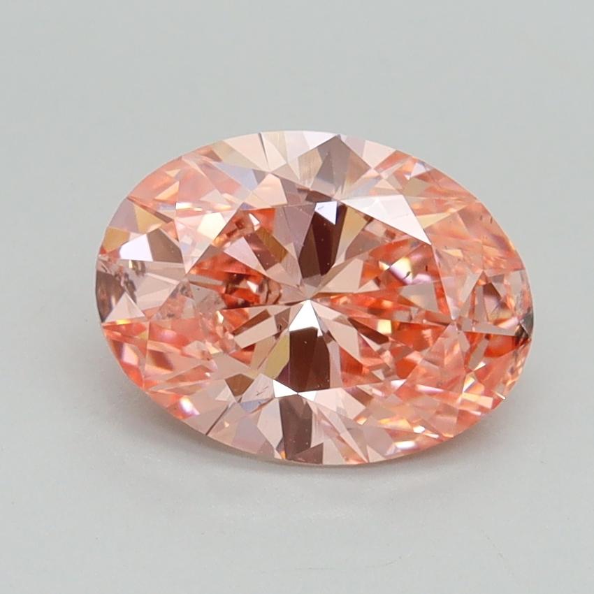 1.50 Ct. Fancy Vivid Pink Oval Lab Grown Diamond