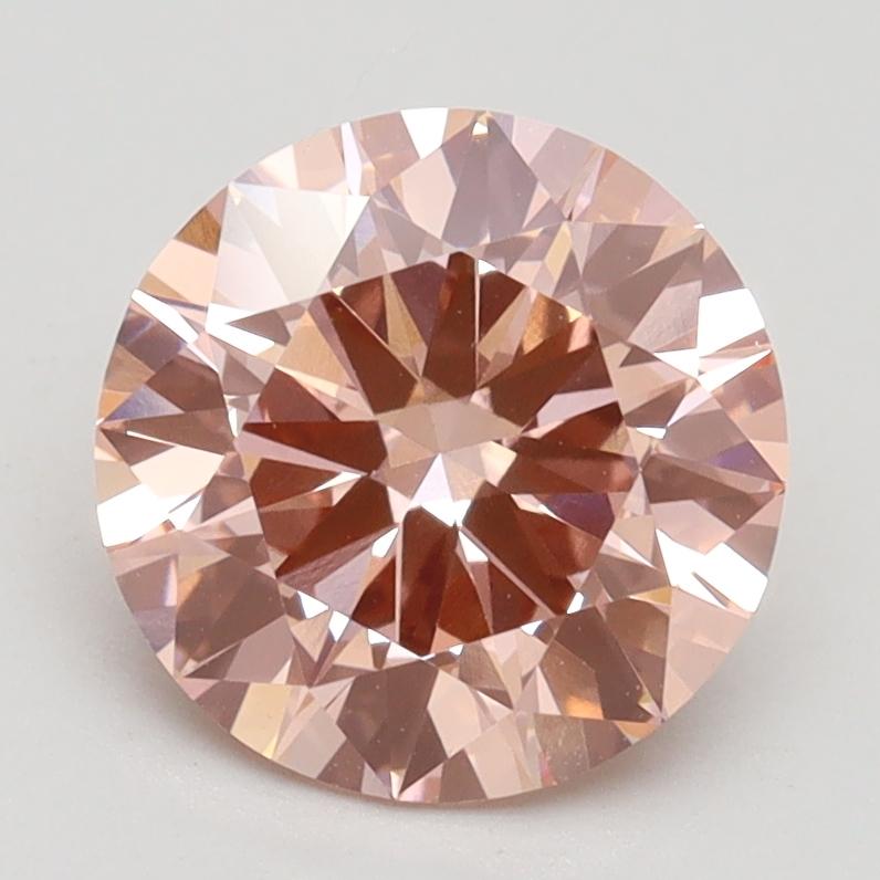 2.05 Ct. Fancy Intense Pink Round Lab Grown Diamond
