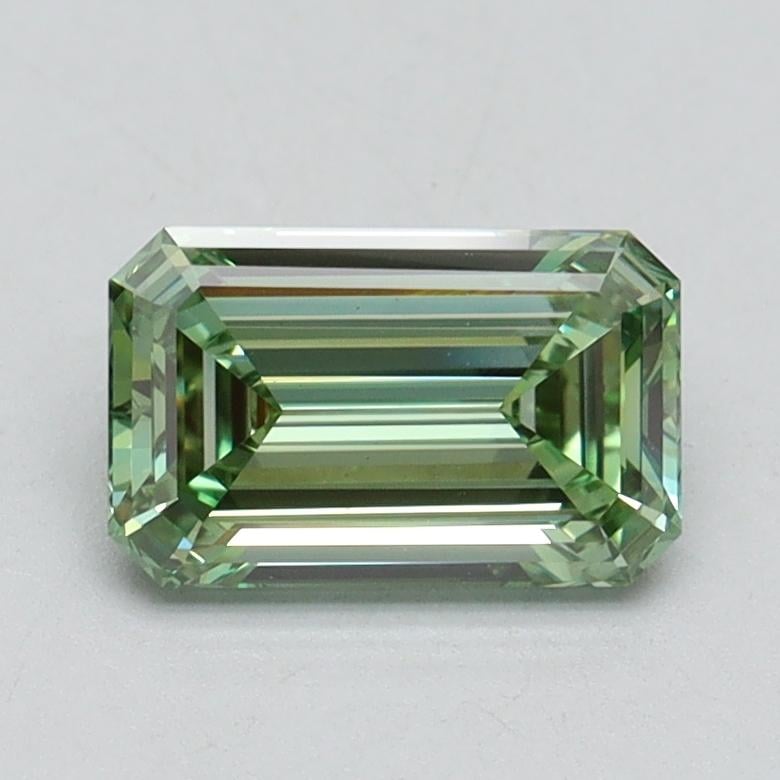 1.07 Ct. Fancy Vivid Pacific Green Emerald Lab Grown Diamond