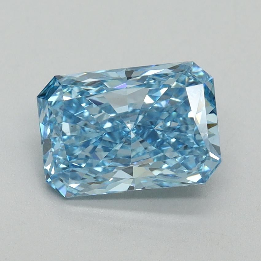 1.50 Ct. Fancy Vivid Blue Radiant Lab Grown Diamond