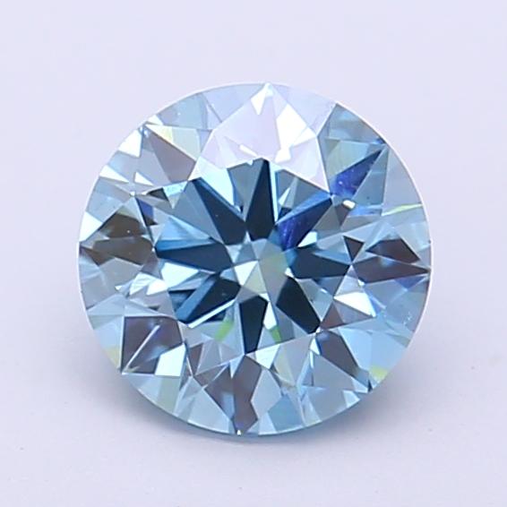 1.19 Ct. Fancy Vivid  Blue Round Lab Grown Diamond