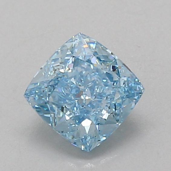 1.00 Ct. Fancy Vivid Blue Cushion Lab Grown Diamond