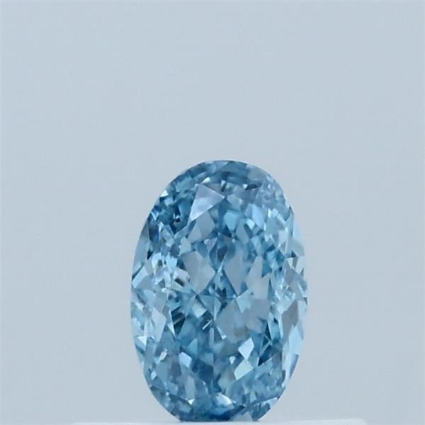 0.38 Ct. Fancy Vivid  Blue Oval Lab Grown Diamond
