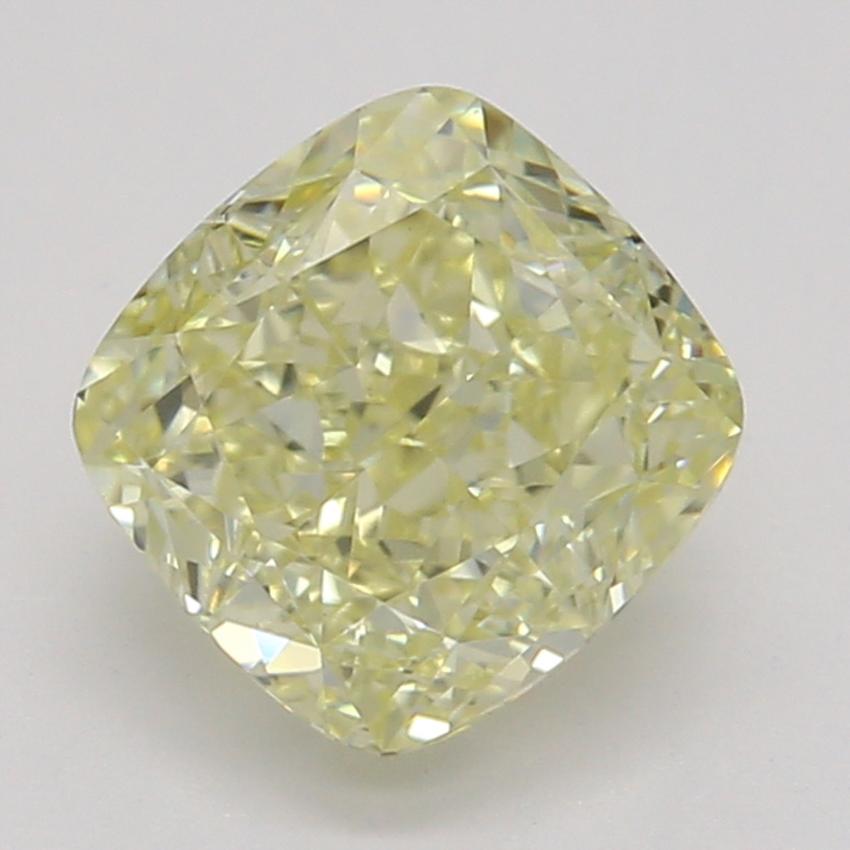 0.91 Ct. Fancy Yellow Cushion Diamond