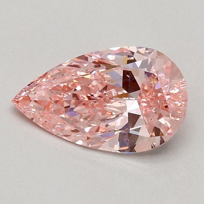 0.51 Ct. Fancy Vivid Pink Pear Lab Grown Diamond