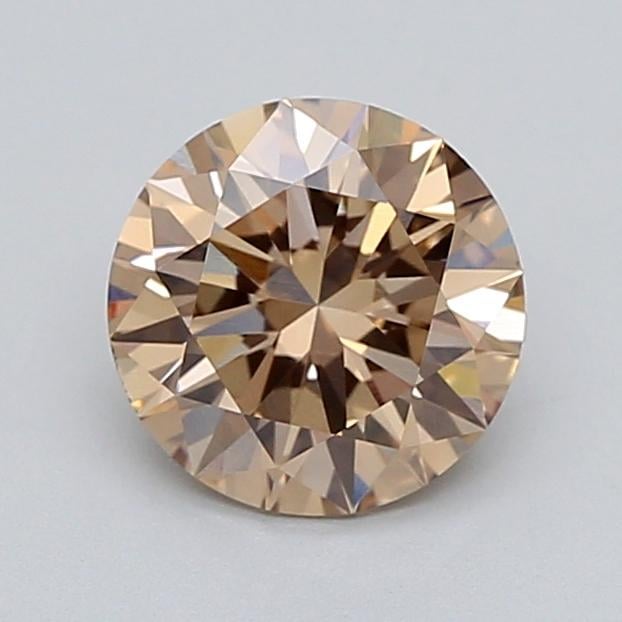 1.51 Ct. Light  Brown Round Lab Grown Diamond
