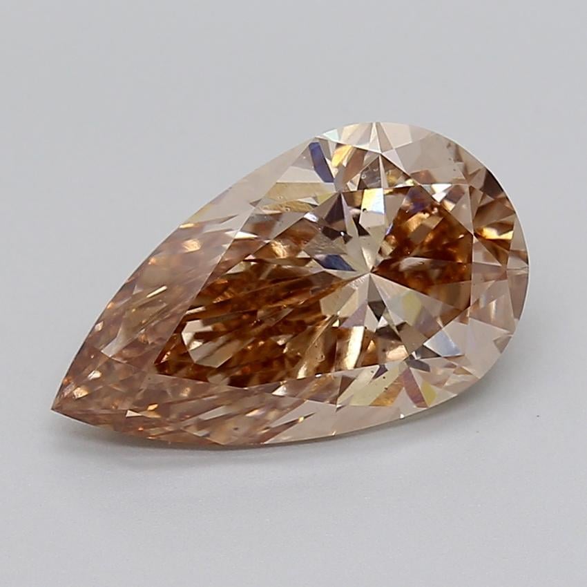 4.00 Ct. Fancy  Brown Pear Lab Grown Diamond