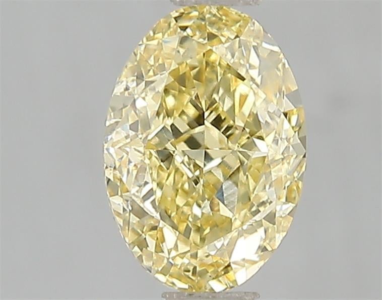 1.51 Ct. Fancy Vivid Yellow Oval Lab Grown Diamond