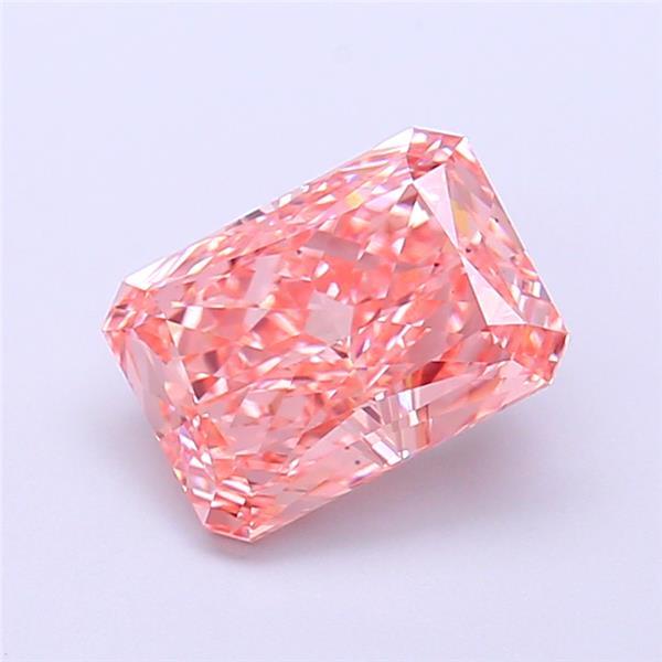 1.69 Ct. Fancy Vivid Pink Radiant Lab Grown Diamond