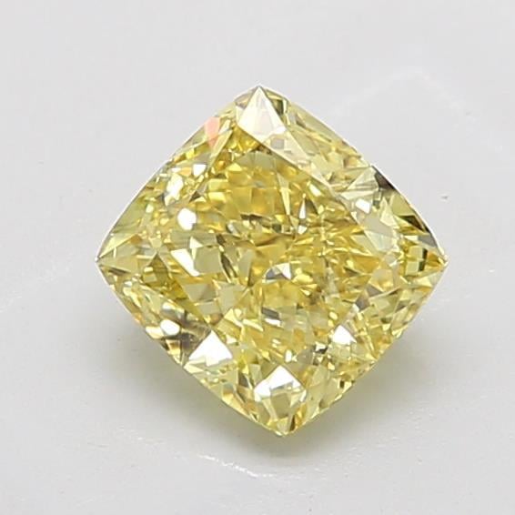 2.08 Ct. Fancy Intense Yellow Cushion Lab Grown Diamond