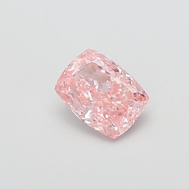 1.08 Ct. Fancy Intense  Pink Cushion Lab Grown Diamond