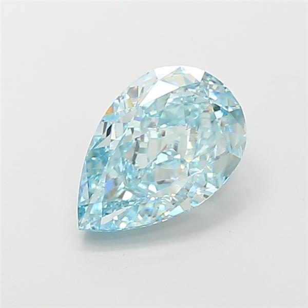3.01 Ct. Fancy Vivid Blue Pear Lab Grown Diamond