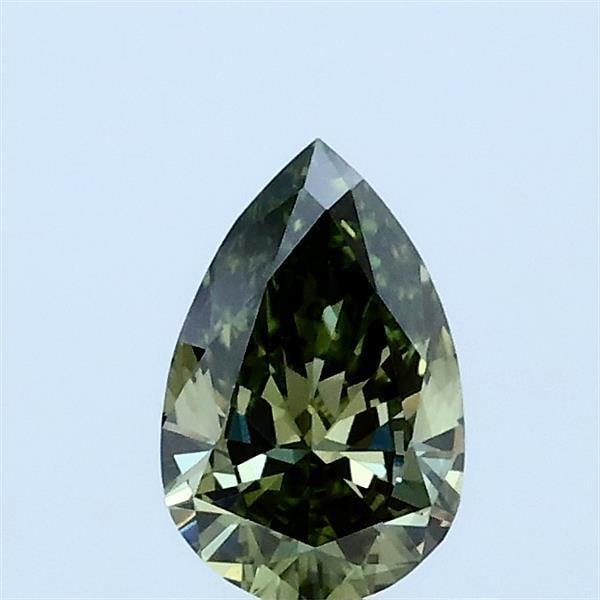 0.43 Ct. Fancy Vivid Green Pear Lab Grown Diamond