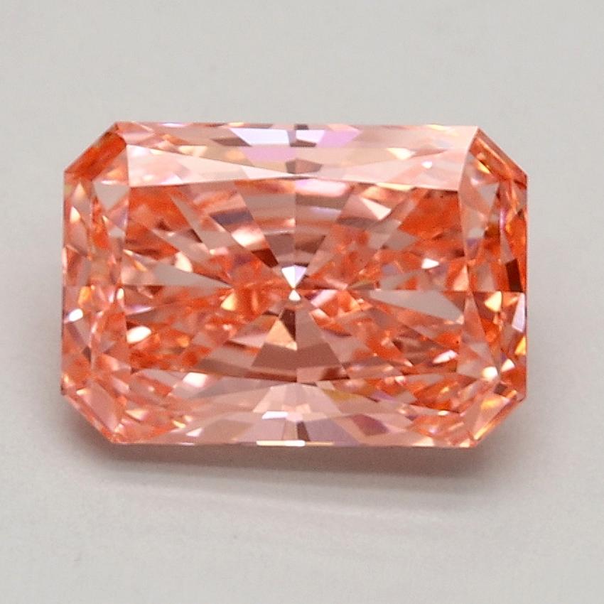 1.51 Ct. Fancy Vivid Pink Radiant Lab Grown Diamond