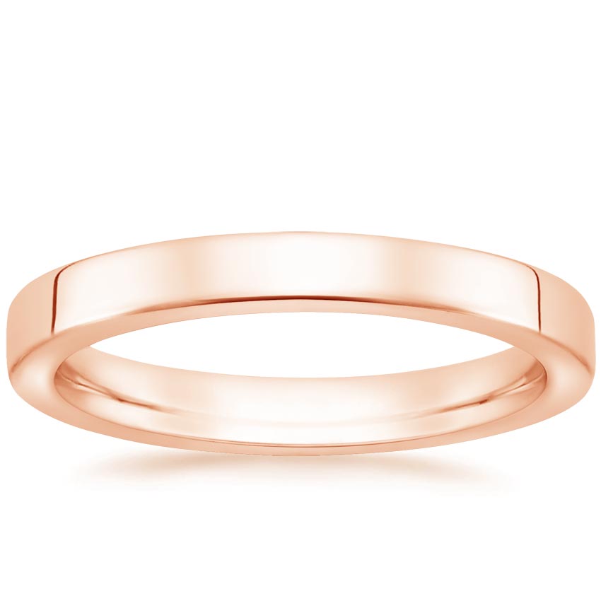 Rose Gold 2.5mm Soft Edge Quattro Wedding Ring