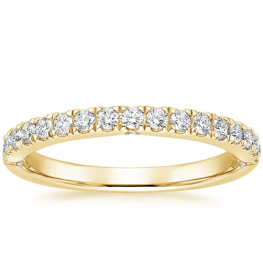 Rose gold diamond engagement ring with surprise diamond details