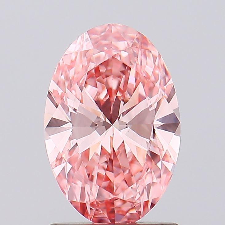 1.10 Ct. Fancy Vivid Pink Oval Lab Grown Diamond