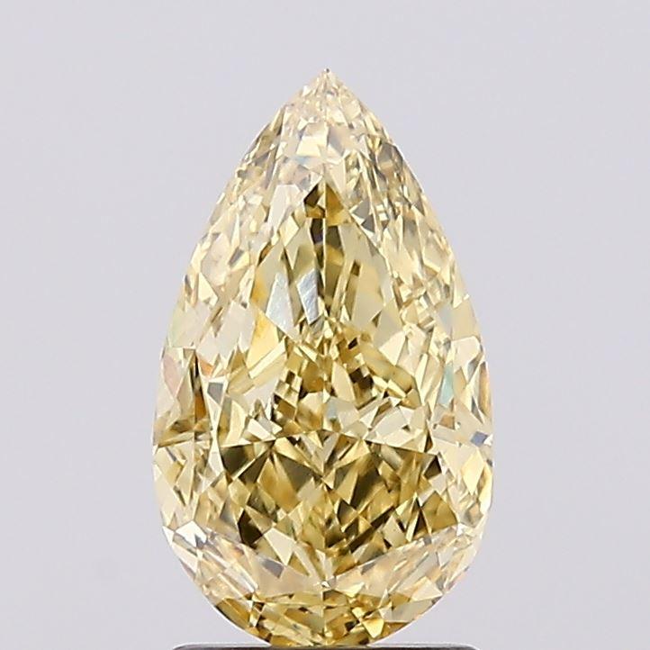 1.77 Ct. Fancy Intense Yellow Pear Lab Grown Diamond