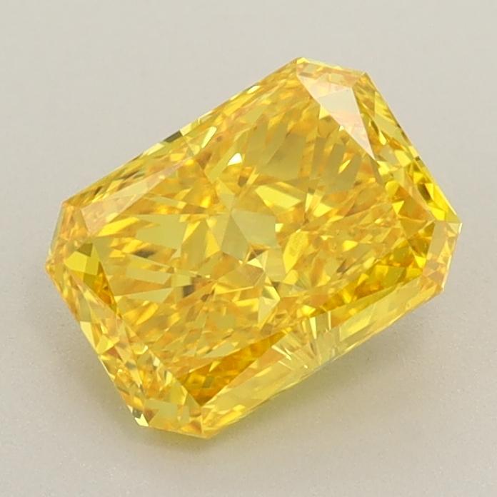 1.10 Ct. Fancy Vivid  Yellow Radiant Lab Grown Diamond