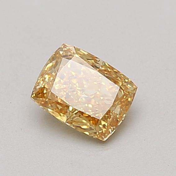 0.55 Ct. Fancy Intense Yellow Cushion Lab Grown Diamond