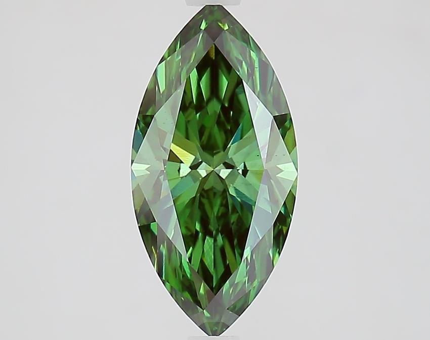 2.03 Ct. Fancy Vivid Green Marquise Lab Grown Diamond