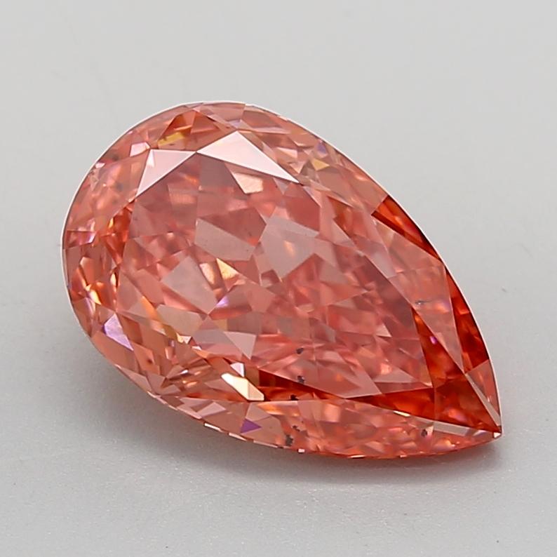 3.85 Ct. Fancy Vivid  Pink Pear Lab Grown Diamond