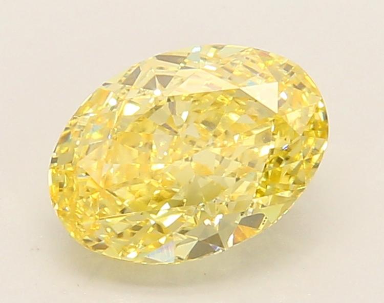 1.83 Ct. Fancy Vivid Yellow Oval Lab Grown Diamond
