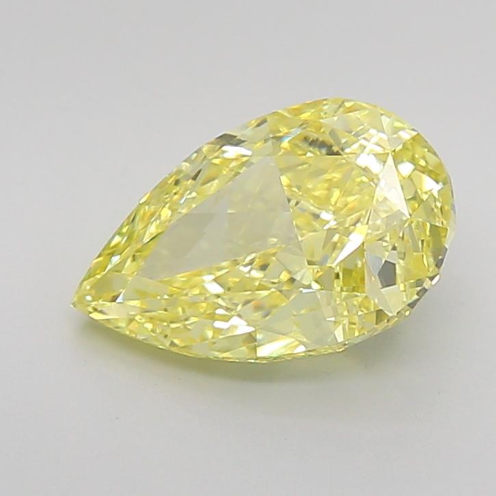 2.86 Ct. Fancy Intense Yellow Pear Lab Grown Diamond